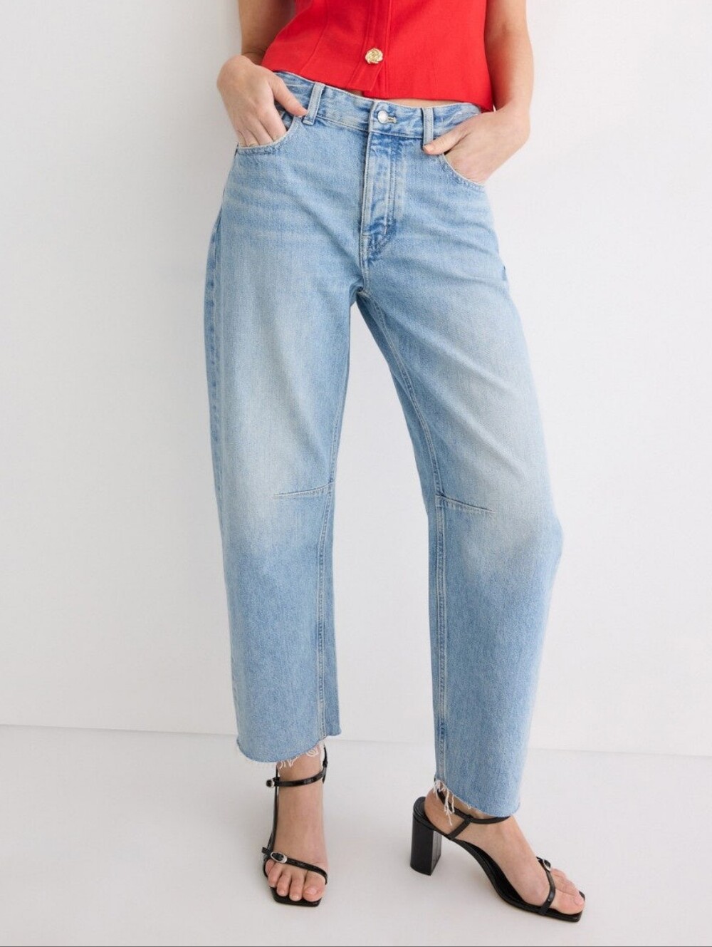 Madewell Darted Barrel Jeans Cotton Denim Size 31